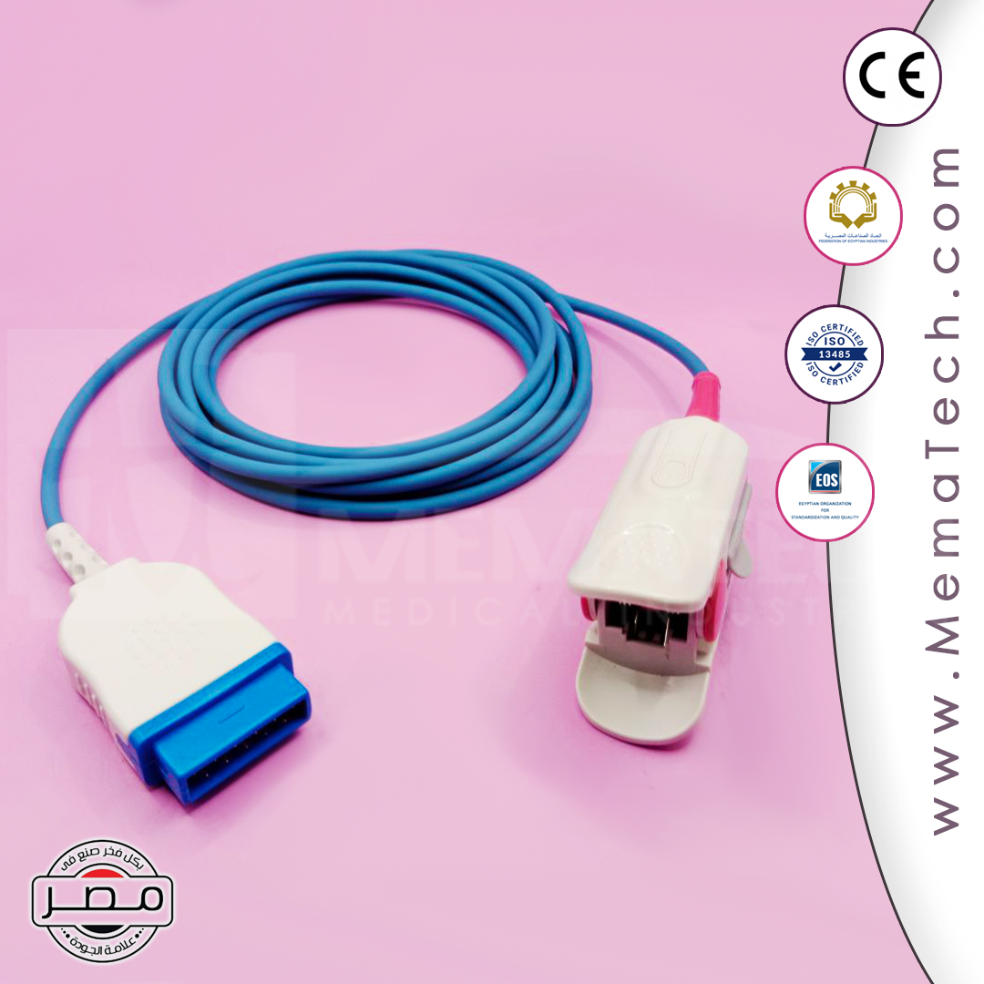 GE Marquette SpO2 Cable Long Wire